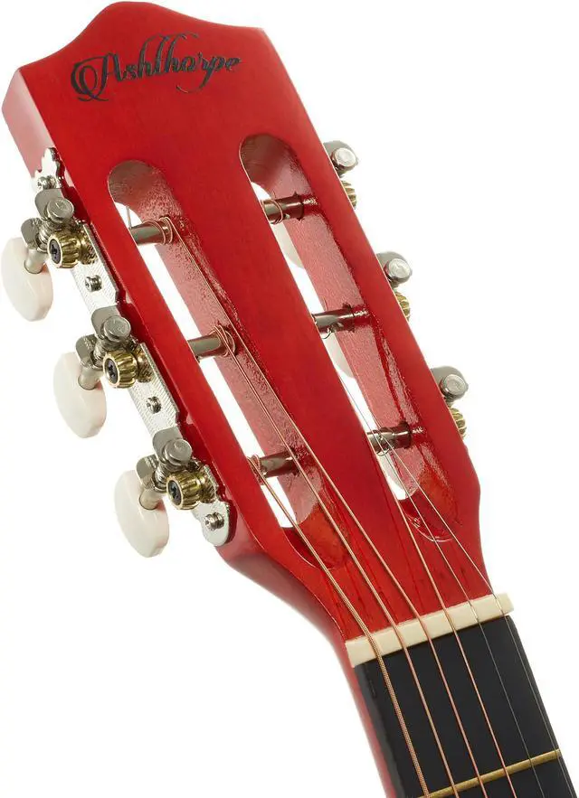 Alt view image 3 of 6 - Ashthorpe 38-inch Beginner Acoustic Guitar Package (Natural), Basic Starter Kit w/ Gig Bag, Strings, Strap, Tuner, Pitch Pipe, Picks
