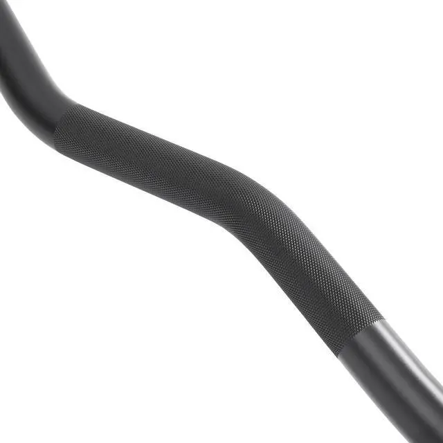 Alt view image 5 of 6 - Philosophy Gym 47" EZ Curl Olympic Barbell - 9.3KG 28mm 400LB Capacity 4 Needle Bearing 2" Weightlifting Bar