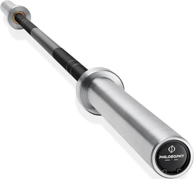 Main image of Philosophy Gym 86" Olympic Barbell - 20KG 28mm 190K PSI 1500LB Capacity Weightlifting & Powerlifting Bar