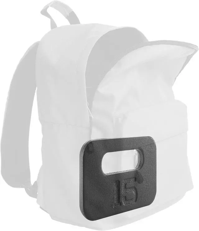 Alt view image 5 of 6 - Philosophy Gym Cast Iron Ruck Weight - 15 LB Weighted Fitness Plate with Handle