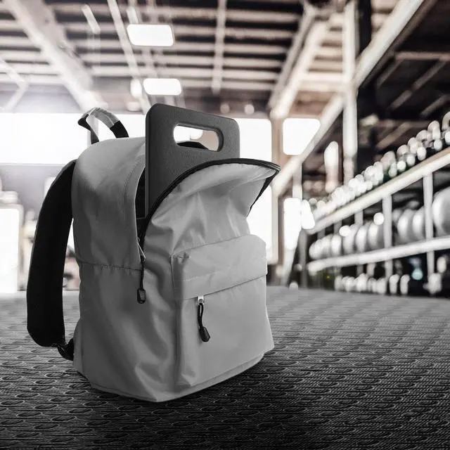 Alt view image 6 of 6 - Philosophy Gym Cast Iron Ruck Weight - 20 LB Weighted Fitness Plate with Handle