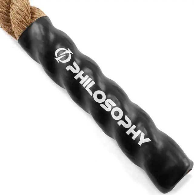Alt view image 3 of 6 - Philosophy Gym 10 FT. Indoor / Outdoor Exercise Climbing Rope - 1.5 Inch Diameter