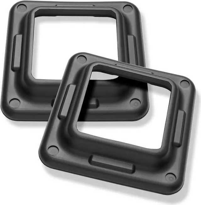 Main image of Philosophy Gym Aerobic Exercise Adjustable Step Platform Risers, 2 Pack - Black