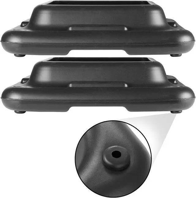 Alt view image 3 of 6 - Philosophy Gym Aerobic Exercise Adjustable Step Platform Risers, 2 Pack - Black