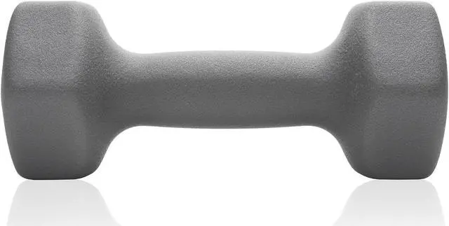 Alt view image 2 of 6 - Philosophy Gym Neoprene Dumbbell Hexagon Hand Weights, 8 lb Pair - 16 lb Total