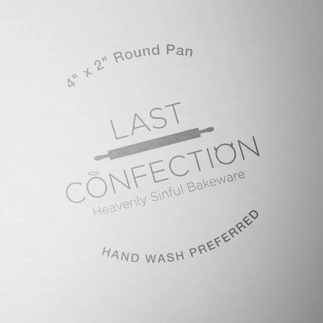 Alt view image 5 of 6 - Last Confection 4" x 2" Aluminum Round Cake Pan - Professional Bakeware