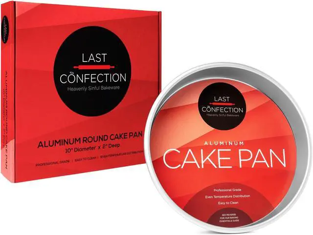 Alt view image 6 of 6 - Last Confection 10" x 2" Aluminum Round Cake Pan - Professional Bakeware