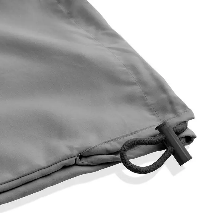 Alt view image 3 of 5 - Saloniture Microfiber Cylinder Pillow Case Cover for Massage Table Bolsters - 30 x 9 Inch with Drawstring Closure, Gray