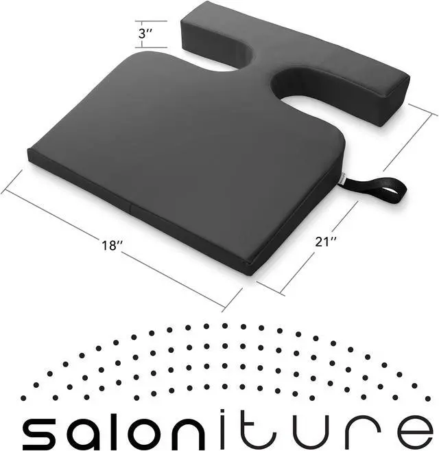 Alt view image 5 of 6 - Saloniture Women's Comfort Cushion - Massage Table Wedge Bolster Pillow, Black