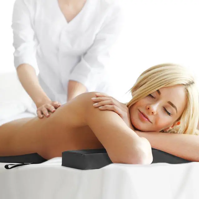 Alt view image 6 of 6 - Saloniture Women's Comfort Cushion - Massage Table Wedge Bolster Pillow, Black