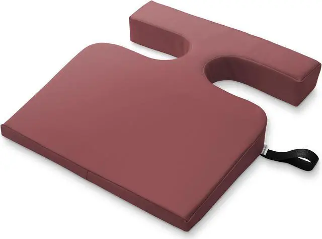 Main image of Saloniture Women's Comfort Cushion - Massage Table Wedge Bolster Pillow, Burgundy