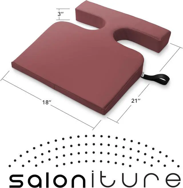 Alt view image 5 of 6 - Saloniture Women's Comfort Cushion - Massage Table Wedge Bolster Pillow, Burgundy