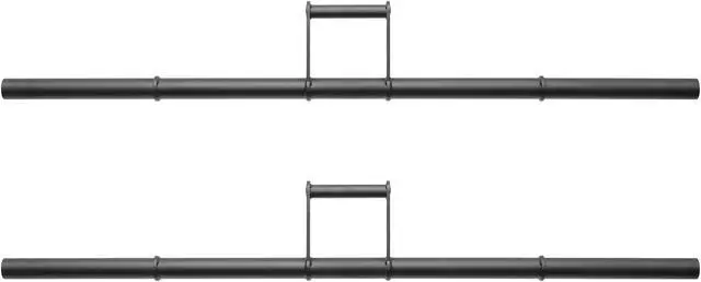 Alt view image 4 of 6 - Philosophy Gym Farmers Walk Handles Pair - Barbell Style Grip Farmer Carry Bar Set for Weight Training