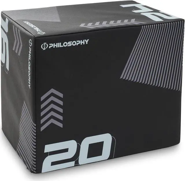Alt view image 2 of 6 - Philosophy Gym 3 in 1 Soft Foam Plyometric Box - 16" x 20" x 24" Jumping Plyo Box for Training and Conditioning