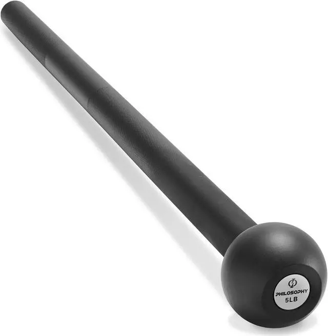 Main image of Philosophy Gym Steel Mace Bell 5 LB, Mace Club for Strength Training, Functional Full Body Workouts