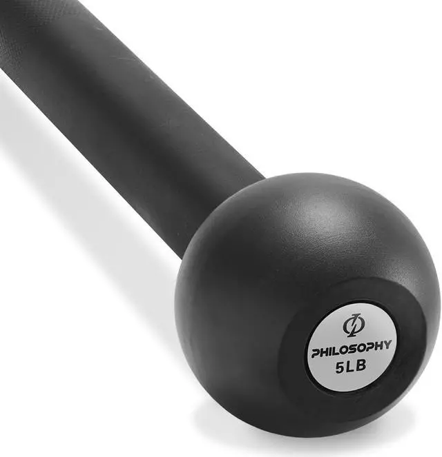 Alt view image 2 of 6 - Philosophy Gym Steel Mace Bell 5 LB, Mace Club for Strength Training, Functional Full Body Workouts