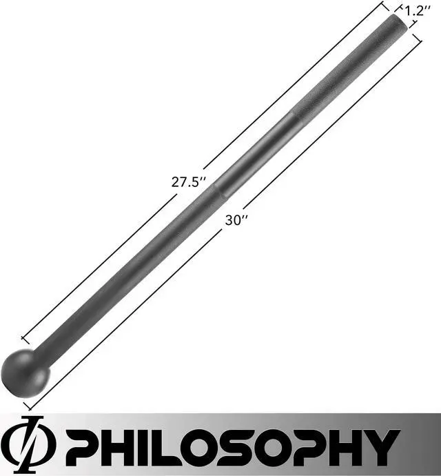 Alt view image 5 of 6 - Philosophy Gym Steel Mace Bell 5 LB, Mace Club for Strength Training, Functional Full Body Workouts