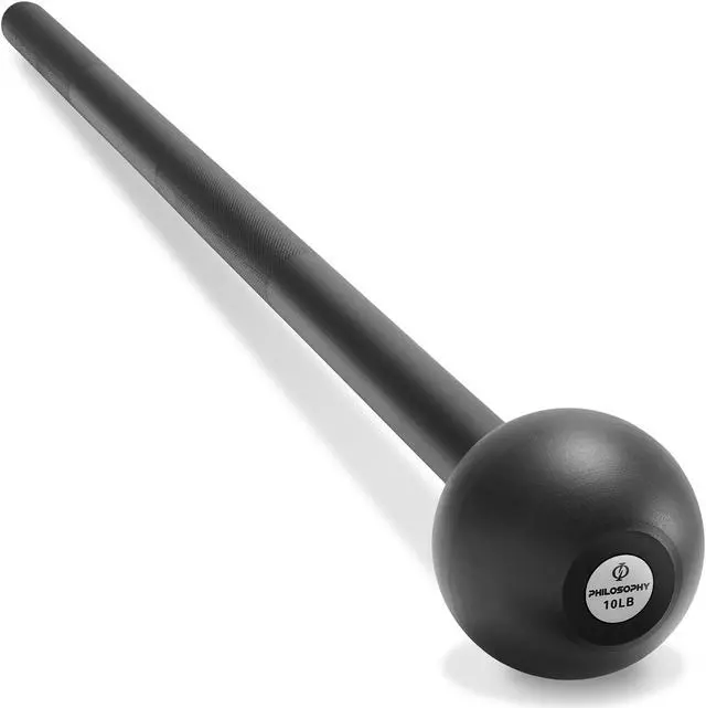 Main image of Philosophy Gym Steel Mace Bell 10 LB, Mace Club for Strength Training, Functional Full Body Workouts