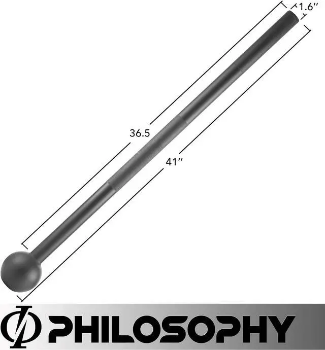 Alt view image 5 of 6 - Philosophy Gym Steel Mace Bell 15 LB, Mace Club for Strength Training, Functional Full Body Workouts