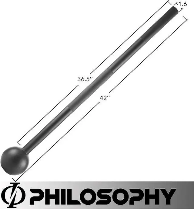 Alt view image 5 of 6 - Philosophy Gym Steel Mace Bell 25 LB, Mace Club for Strength Training, Functional Full Body Workouts