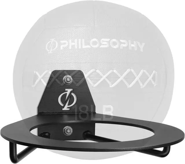 Alt view image 5 of 6 - Philosophy Gym Wall Mounted Exercise Ball Holder, Medicine Ball Storage Shelf