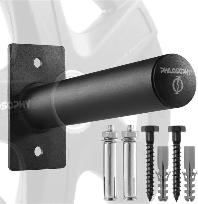 Alt view image 2 of 5 - Philosophy Gym Wall Mounted Olympic Weight Plate Holder, Fits 2" Weight Plates