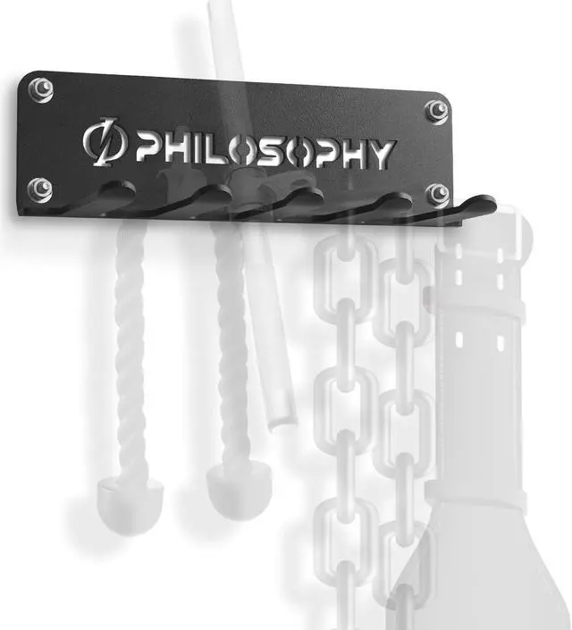 Alt view image 2 of 5 - Philosophy Gym Accessory Rack Organizer, 5 Prong, Wall Mounted Multi-Purpose Workout Equipment Storage