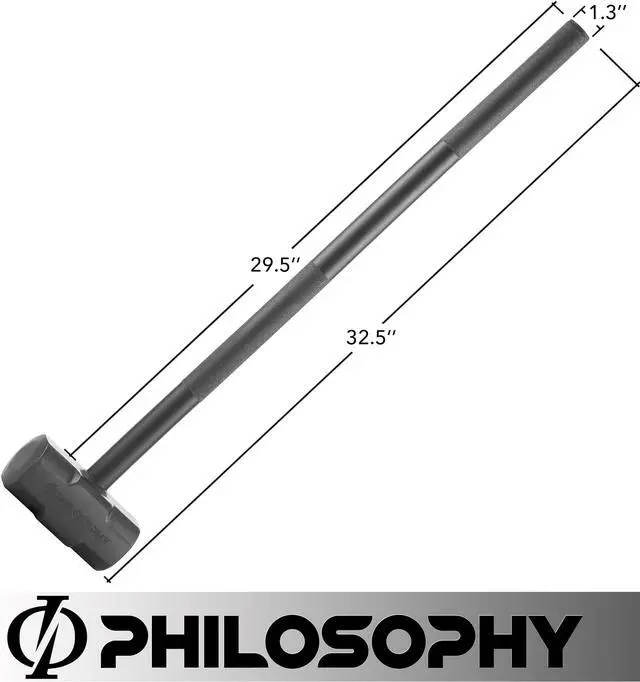 Alt view image 6 of 6 - Philosophy Gym Fitness Hammer, 15 LB - Steel Hammer for Strength Training