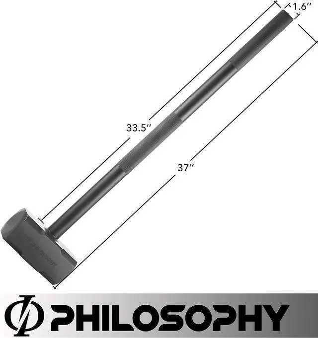 Alt view image 6 of 6 - Philosophy Gym Fitness Hammer, 30 LB - Steel Hammer for Strength Training