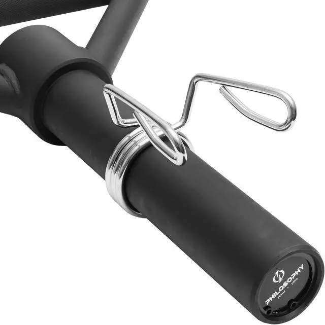 Alt view image 4 of 6 - Philosophy Gym 2" Olympic Hex Trap Bar 20 KG, Flat Handles - Pro Barbell for Deadlifts, Shrugs & Squats