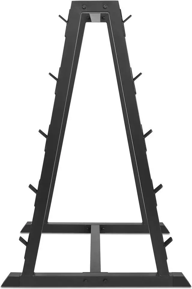 Alt view image 3 of 6 - Philosophy Gym 10-Bar Fixed Barbell Weight Rack - Heavy-Duty Storage Holder for Straight & EZ Curl Pre-Weighted Bars