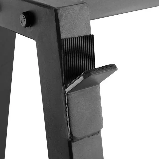 Alt view image 5 of 6 - Philosophy Gym 10-Bar Fixed Barbell Weight Rack - Heavy-Duty Storage Holder for Straight & EZ Curl Pre-Weighted Bars