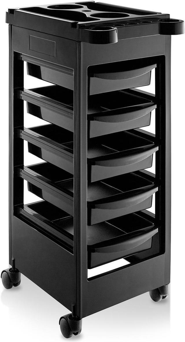 Main image of Saloniture Beauty Salon Rolling Trolley Cart With 5 Drawers