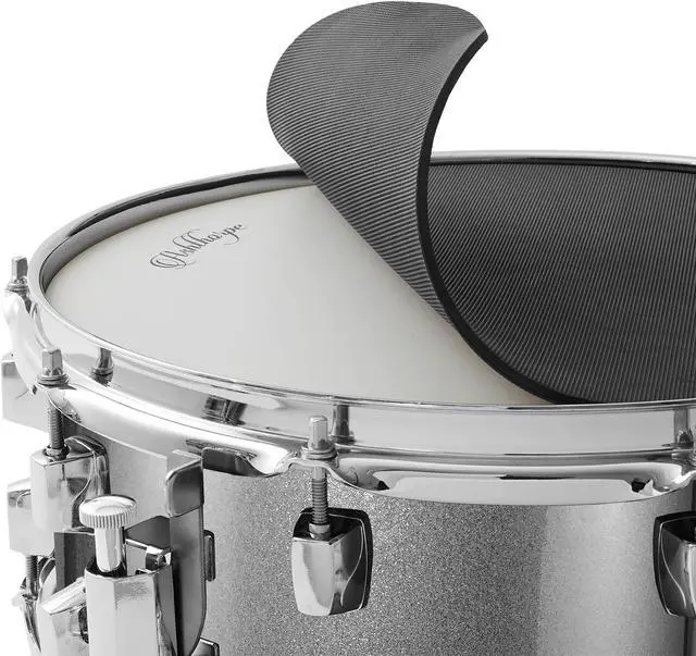 Alt view image 4 of 6 - Ashthorpe Snare Drum Set with Remo Head (Silver) - Student Beginner Kit with Stand, Padded Gig Bag, Practice Pad, Neck Strap, and Sticks