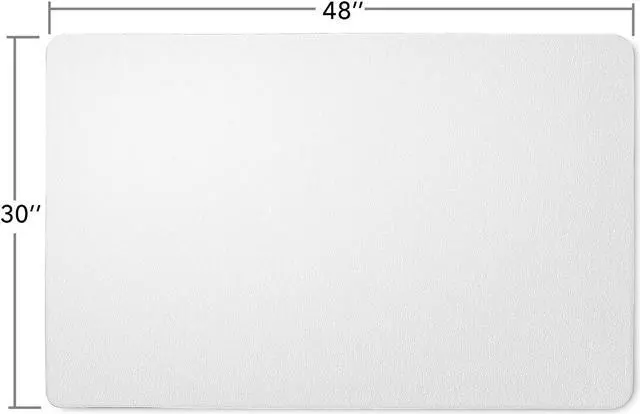 Alt view image 2 of 5 - WorkOnIt 30" x 48" Office Desk Chair Floor Mat for Hardwood Floors, Clear