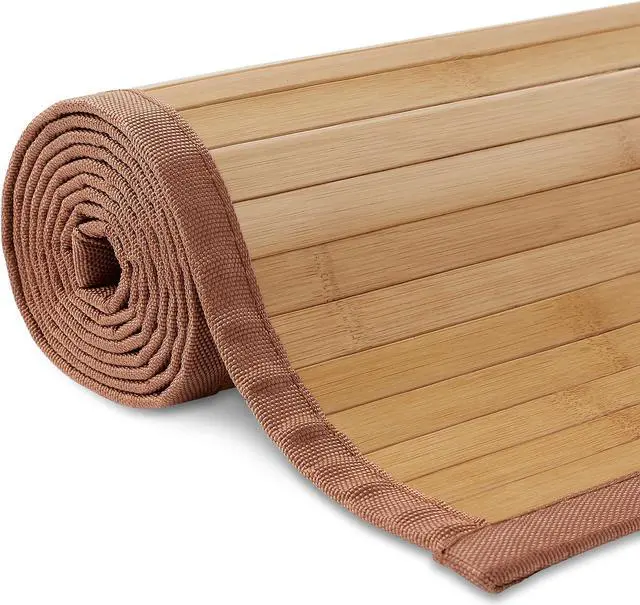 Alt view image 2 of 6 - Casafield Bamboo Floor Mat, 72" x 24" Non-Slip Runner Rug for Kitchen, Entryway, Hallway
