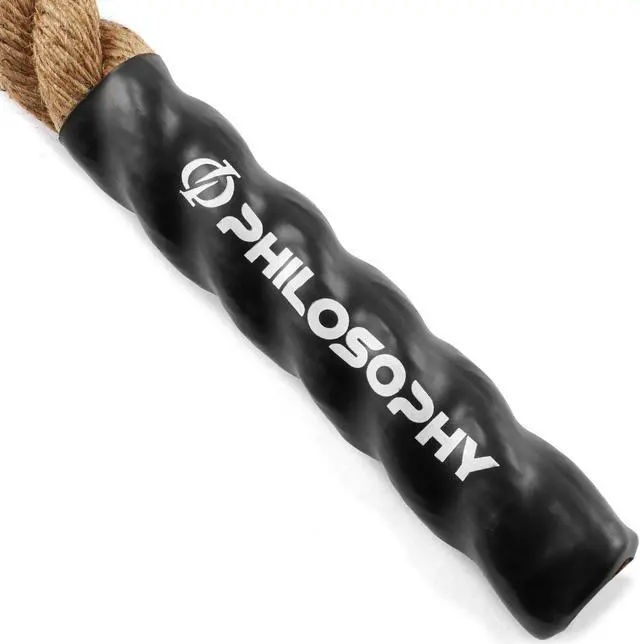 Alt view image 3 of 6 - Philosophy Gym 20 FT. Indoor / Outdoor Exercise Climbing Rope - 1.5 Inch Diameter
