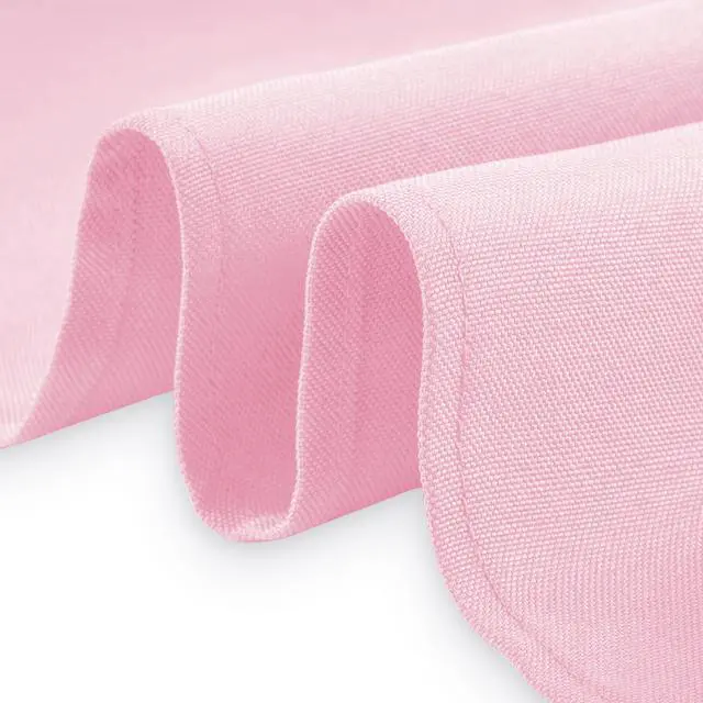 Alt view image 3 of 6 - Lann's Linens - 70" x 120" Premium Tablecloth for Wedding / Banquet / Restaurant - Rectangular Polyester Fabric Table Cloth - Pink