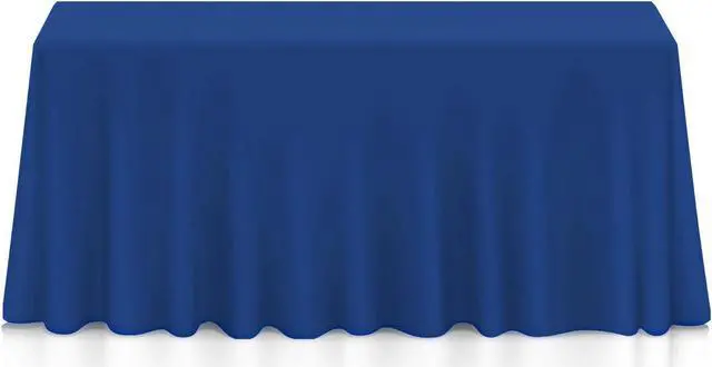 Main image of Lann's Linens - 10 Premium 90" x 132" Tablecloths for Wedding / Banquet / Restaurant - Rectangular Polyester Fabric Table Cloths - Royal Blue