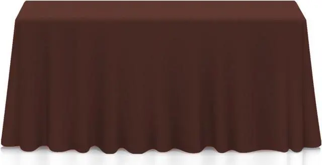 Main image of Lann's Linens - 10 Premium 90" x 156" Tablecloths for Wedding / Banquet / Restaurant - Rectangular Polyester Fabric Table Cloth - Chocolate Brown