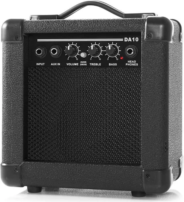 Alt view image 5 of 6 - Ashthorpe Left Handed Full-Size Dreadnought Cutaway Acoustic Electric Guitar Package with 10 Watt Amp - Blue