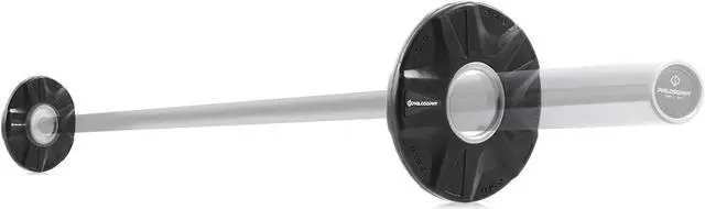 Alt view image 4 of 6 - Philosophy Gym Set of 2 Rubber Coated 2-inch Olympic Grip Weight Plates (10 LB each) for Weightlifting