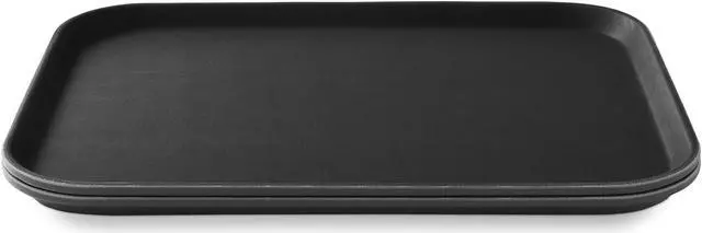 Alt view image 4 of 6 - Jubilee 10" x 14" Rectangular Restaurant Serving Trays (Set of 2), Black - NSF Certified Non-Slip Food Service Tray