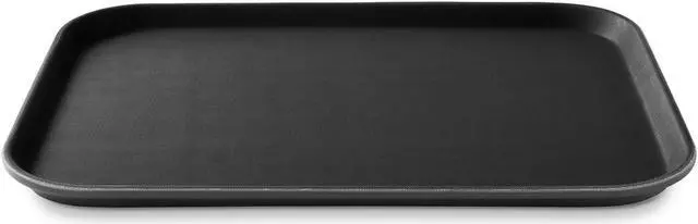 Alt view image 2 of 6 - Jubilee (Set of 4) 14" x 18" Rectangular Restaurant Serving Trays, Black - NSF Certified Non-Slip Food Service Tray