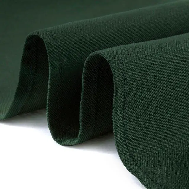Alt view image 3 of 6 - Lann's Linens - 90" x 132" Premium Tablecloth for Wedding / Banquet / Restaurant - Rectangular Polyester Fabric Table Cloth - Hunter Green