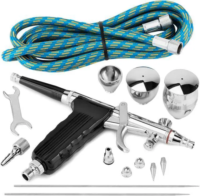 Alt view image 3 of 4 - PointZero Precision Trigger Style Gravity-feed Airbrush Set w/ MAC Valve