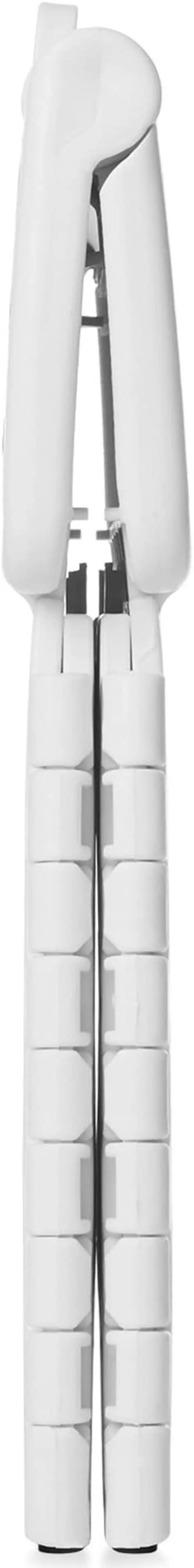 Alt view image 3 of 6 - Casafield 9" Folding Step Stool with Handle (Set of 2), White - Portable Collapsible Small Plastic Foot Stool for Kids and Adults - Use in the Kitchen, Bathroom and Bedroom