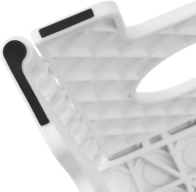 Alt view image 6 of 6 - Casafield 9" Folding Step Stool with Handle (Set of 2), White - Portable Collapsible Small Plastic Foot Stool for Kids and Adults - Use in the Kitchen, Bathroom and Bedroom