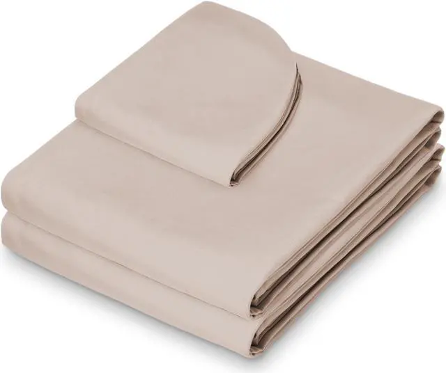 Alt view image 2 of 6 - Saloniture 3-Piece Microfiber Massage Table Sheet Set - Premium Facial Bed Cover - Includes Flat and Fitted Sheets with Face Cradle Cover - Sand Brown