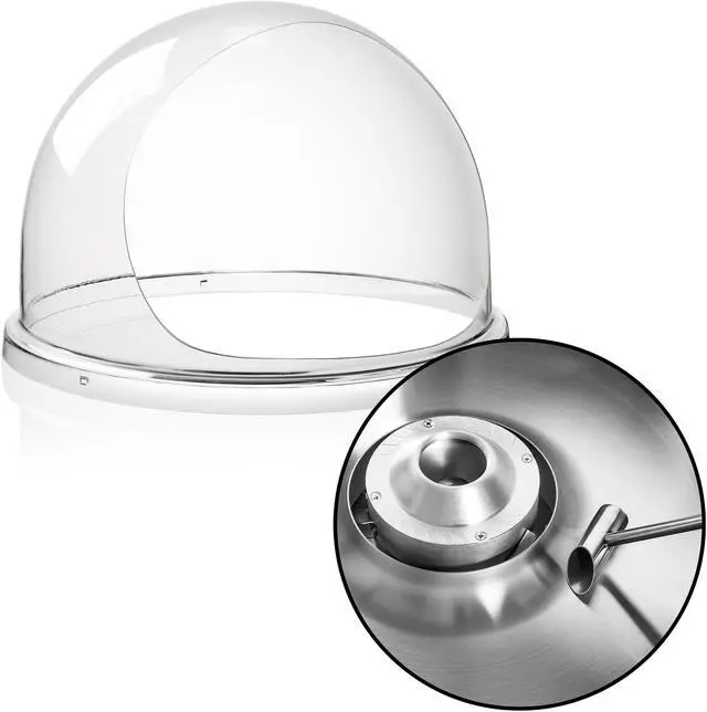 Alt view image 5 of 6 - Olde Midway Cotton Candy Machine Cart with Bubble Shield, SPIN-2000 Electric Candy Floss Maker, Commercial-Grade